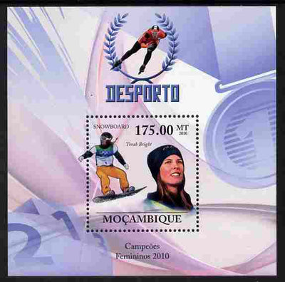 Mozambique 2010 Sport - Winter Games - Women perf m/sheet unmounted mint