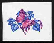 Lesotho 1984 Butterflies African Leopard 7s imperf proof in blue & magenta colours only minor wrinkles but unmounted mint as SG 569