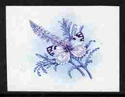 Lesotho 1984 Butterflies Meadow White 60s imperf proof in blue & magenta colours only minor wrinkles but unmounted mint as SG 575