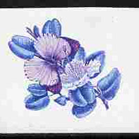 Lesotho 1984 Butterflies Queen Purple Tip 75s imperf proof in blue & magenta colours only minor wrinkles but unmounted mint as SG 576
