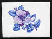 Lesotho 1984 Butterflies Queen Purple Tip 75s imperf proof in blue & magenta colours only minor wrinkles but unmounted mint as SG 576