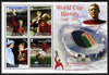 Gibraltar 2002 Football World Cup - England's Victory perf m/sheet unmounted mint SG MS1010