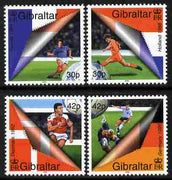 Gibraltar 2000 Football European Championship perf set of 4 unmounted mint SG 907-10