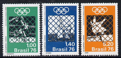 Brazil 1976 Montreal Olympic Games set of 3, SG 1586-88*