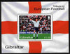 Gibraltar 2004 Football European Championship perf m/sheet (£1.50 value) unmounted mint SG MS1087a