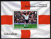 Gibraltar 2004 Football European Championship perf m/sheet (£1.50 value) unmounted mint SG MS1087a