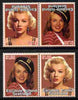 Easdale 2007 Marilyn Monroe £1.50 #3 perf se-tenant pair with images transposed and Country, value & date inverted complete with normal pair, both unmounted mint