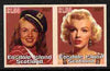 Easdale 2007 Marilyn Monroe £1.50 #3 imperf se-tenant pair unmounted mint