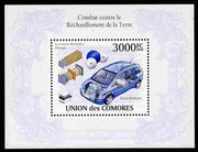 Comoro Islands 2009 Fight Against Global Warming perf m/sheet unmounted mint, Michel BL 583