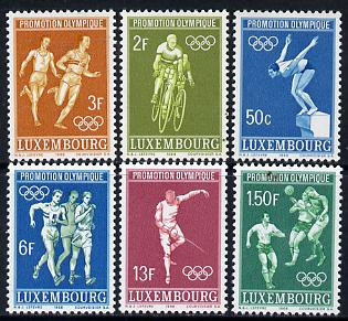 Luxembourg 1967 Mexico Olympic Games set of 6 unmounted mint, SG 815-20