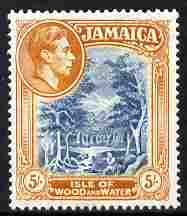 Jamaica 1938-52 KG6 Isle of Wood & Water 5s Perf 14 unmounted mint, SG 132