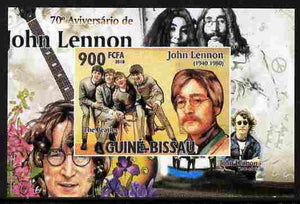 Guinea - Bissau 2010 John Lennon 70th Birth Anniversary #3 individual imperf deluxe sheet unmounted mint. Note this item is privately produced and is offered purely on its thematic appeal