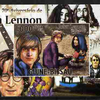 Guinea - Bissau 2010 John Lennon 70th Birth Anniversary #4 individual imperf deluxe sheet unmounted mint. Note this item is privately produced and is offered purely on its thematic appeal