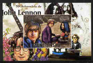 Guinea - Bissau 2010 John Lennon 70th Birth Anniversary #4 individual imperf deluxe sheet unmounted mint. Note this item is privately produced and is offered purely on its thematic appeal