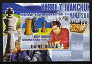 Guinea - Bissau 2010 Chess - Vassily Ivanchuk #3 individual imperf deluxe sheet unmounted mint. Note this item is privately produced and is offered purely on its thematic appeal
