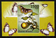 Guinea - Bissau 2010 Butterflies #09 individual imperf deluxe sheet unmounted mint. Note this item is privately produced and is offered purely on its thematic appeal