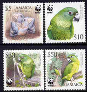 Jamaica 2006 WWF - Amazon Parrot perf set of 4 unmounted mint SG 1121-4