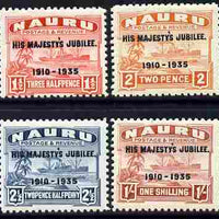 Nauru 1935 KG5 Silver Jubilee set of 4, mounted mint SG 145-8