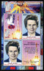 Maakhir State of Somalia 2010 50th Anniversary of Space Exploration #02 - Valentina Tereshkova perf sheetlet containing 2 values plus 2 labels unmounted mint