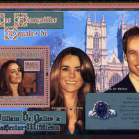 Guinea - Conakry 2010 The Royal Engagement - Prince William & Kate #4 - Westminster Abbey perf deluxe sheet unmounted mint