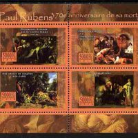 Guinea - Conakry 2010 70th Death Anniversary of Peter Paul Rubens perf sheetlet containing 4 values unmounted mint