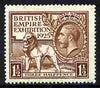 Great Britain 1925 KG5 Wembley Exhibition 1.5d brown well centred unmounted mint, SG 433