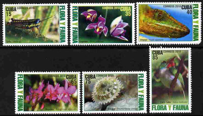 Cuba 2010 Flora & Fauna perf set of 6 values unmounted mint