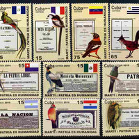Cuba 2010 Birds, Flags & Documents perf set of 12 values unmounted mint