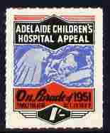 Cinderella - Australia 1951 Children's Hospital Appeal - On Parade 1s label unmounted mint