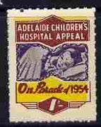 Cinderella - Australia 1954 Children's Hospital Appeal - On Parade 1s label unmounted mint