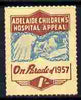 Cinderella - Australia 1957 Children's Hospital Appeal - On Parade 1s label unmounted mint