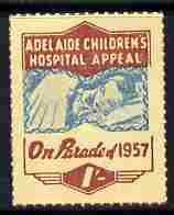 Cinderella - Australia 1957 Children's Hospital Appeal - On Parade 1s label unmounted mint