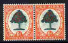 South Africa 1933-48 Orange Tree 6d mounted mint horiz pair, SG 61