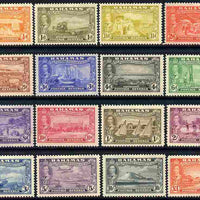 Bahamas 1948 KG6 Eleuthera set of 16 mounted mint, SG 178-93