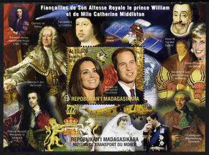 Madagascar 2010 Royal Engagement - William & Kate #1 perf s/sheet unmounted mint. Note this item is privately produced and is offered purely on its thematic appeal