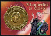 Togo 2011 European Monarchs - Margrethe II of Denmark perf s/sheet (gold foil) unmounted mint