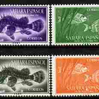 Spanish Sahara 1953 Colonial Stamp Day set of 4 - Fish SG 105-8