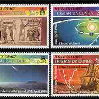 Tristan da Cunha 1986 Halley's Comet set of 4 unmounted mint SG 402-5