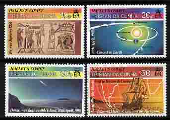 Tristan da Cunha 1986 Halley's Comet set of 4 unmounted mint SG 402-5
