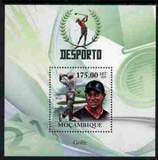 Mozambique 2010 Sport - Golf perf m/sheet unmounted mint, Scott #2024