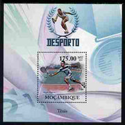 Mozambique 2010 Sport - Lawn Tennis perf m/sheet unmounted mint, Scott #2025