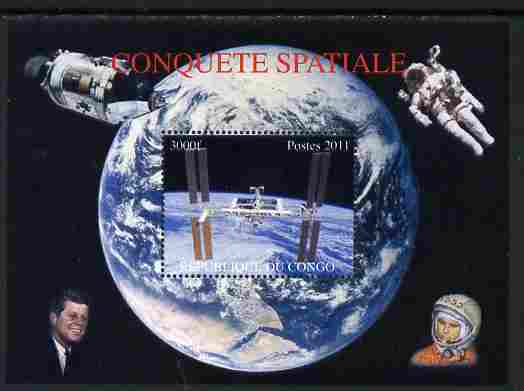 Congo 2011 Conquest of Space #2 perf m/sheet unmounted mint. Note this item is privately produced and is offered purely on its thematic appeal