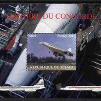 Chad 2011 History of Concorde perf m/sheet unmounted mint. Note this item is privately produced and is offered purely on its thematic appeal