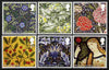 Great Britain 2011 William Morris & Co - Fabric Designer perf set of 6 values unmounted mint