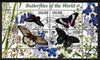 Malawi 2011 Butterflies of the World #3 perf sheetlet containing 4 values cto used