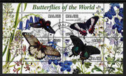 Malawi 2011 Butterflies of the World #3 perf sheetlet containing 4 values cto used