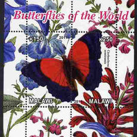 Malawi 2011 Butterflies of the World #5 perf sheetlet containing 2 values unmounted mint