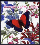 Malawi 2011 Butterflies of the World #5 perf sheetlet containing 2 values unmounted mint