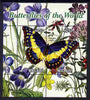 Malawi 2011 Butterflies of the World #6 perf sheetlet containing 2 values unmounted mint