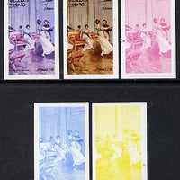 Oman 1974 Napoleon 15b (N at Compiegne) set of 5 imperf progressive colour proofs comprising 3 individual colours (red, blue & yellow) plus 3 and all 4-colour composites unmounted mint